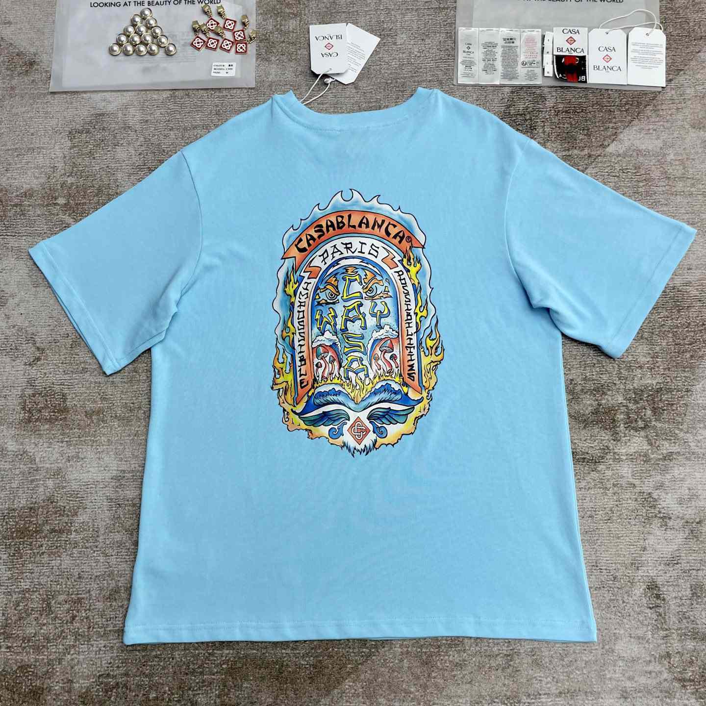 Casablanca Casa Way Skate Printed T-shirt   C981 - PerfectKickZ