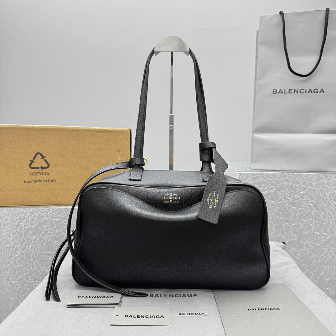 Balenciaga Carrie Bowling Bag Medium In Black  - PerfectKickZ