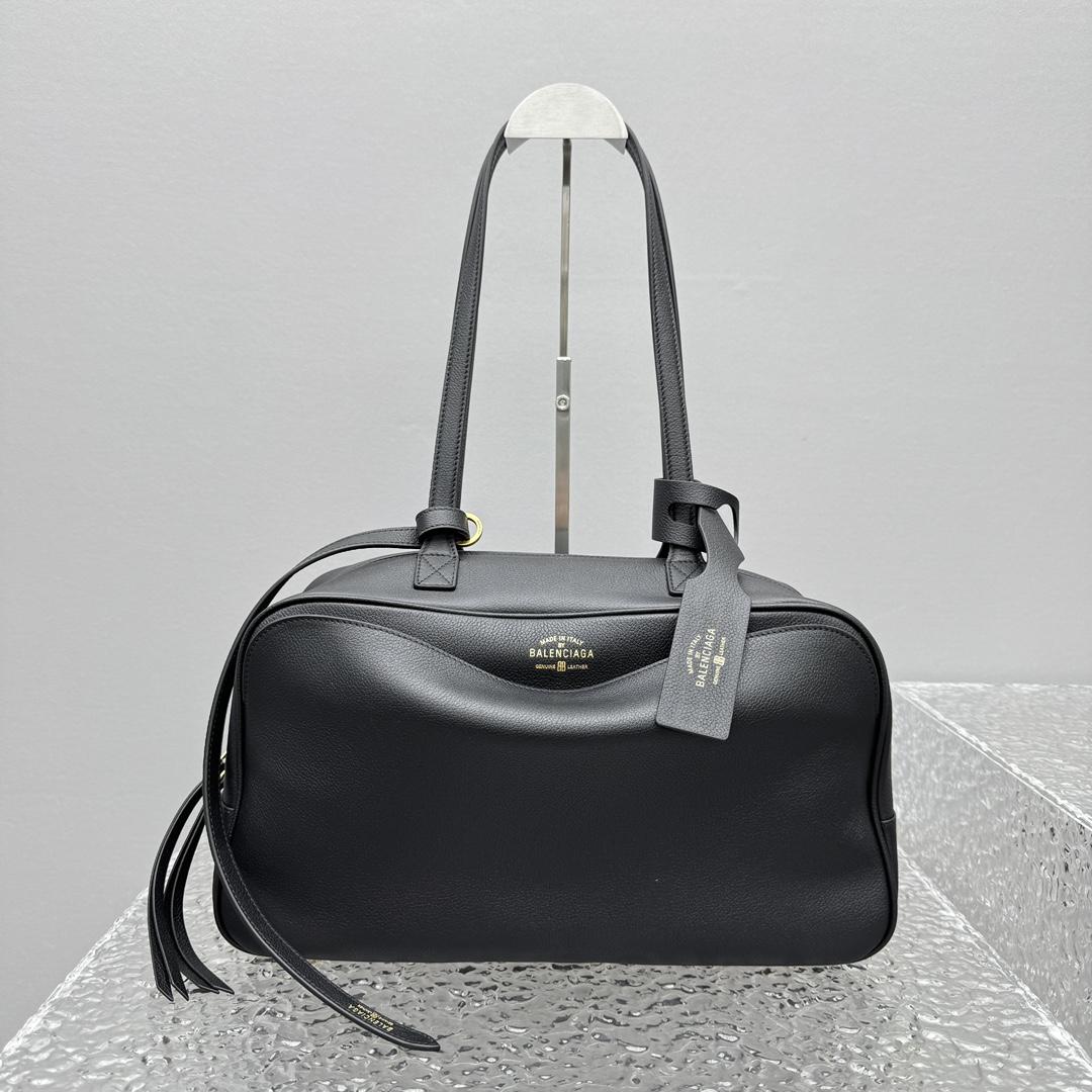 Balenciaga Carrie Bowling Bag Medium In Black  - PerfectKickZ