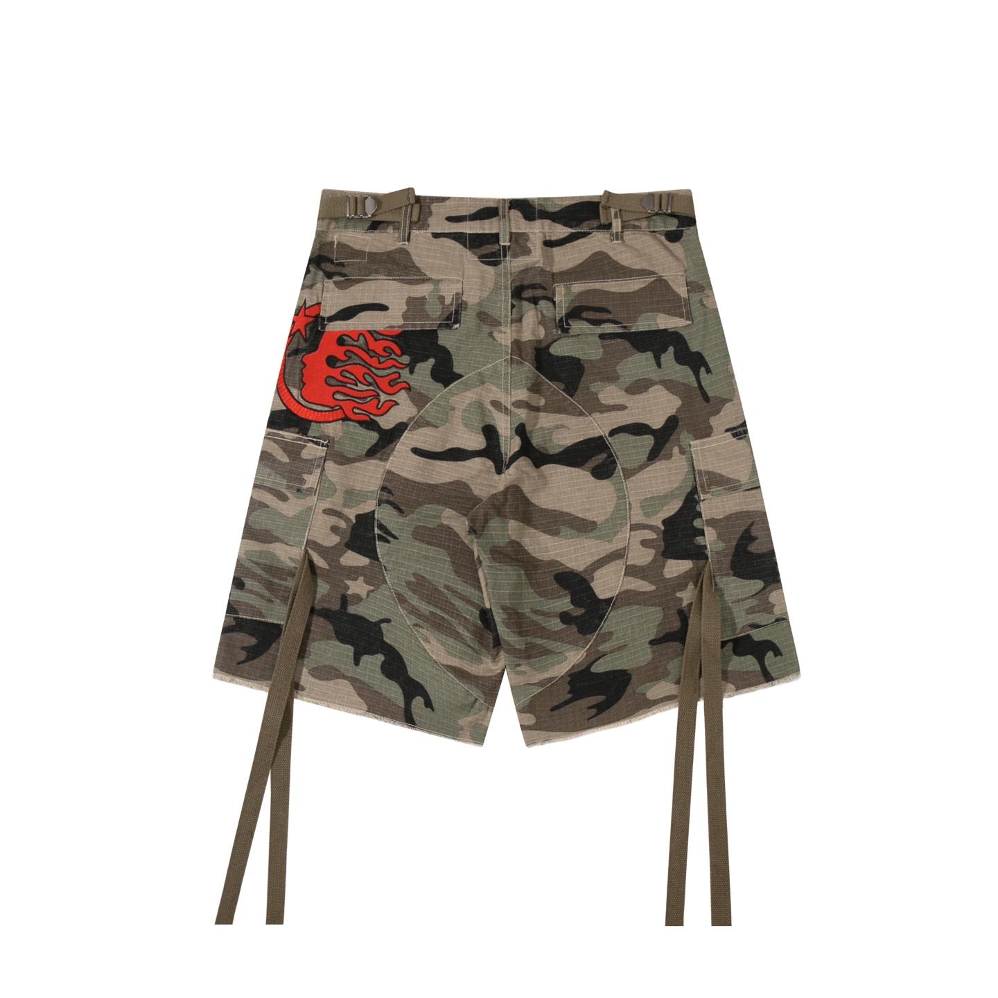 Hellstar Cargo Shorts Camo  - PerfectKickZ
