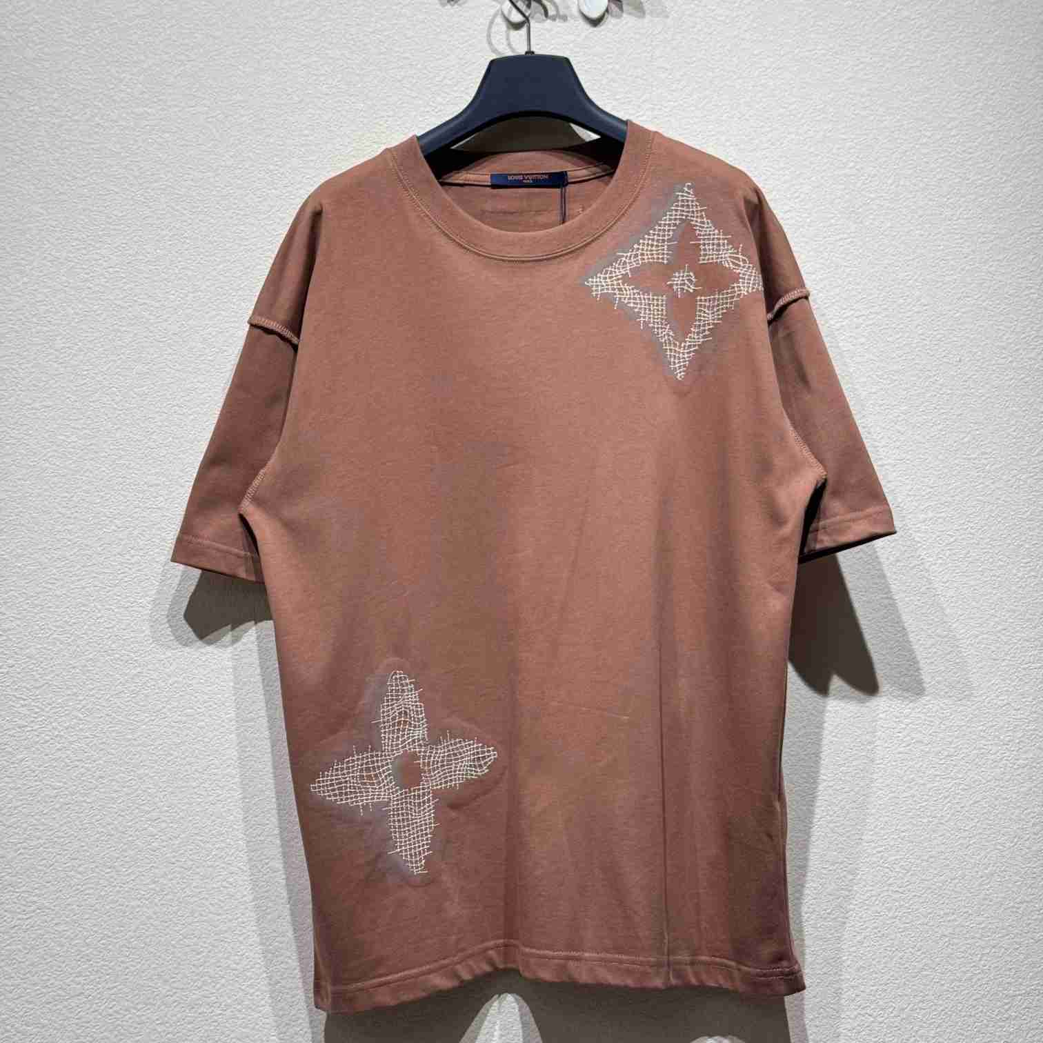 Louis Vuitton Short-Sleeved Cotton Crewneck    - PerfectKickZ