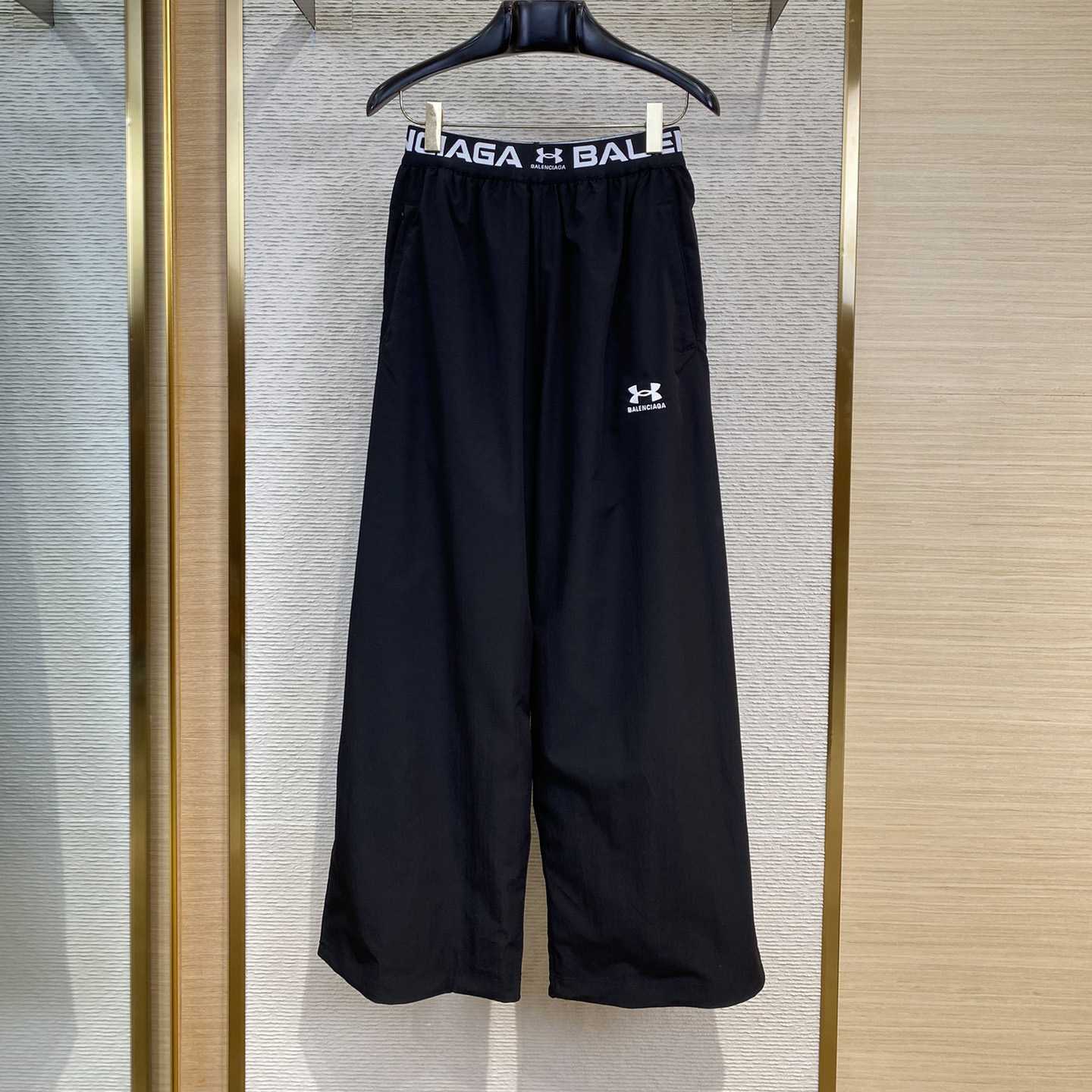 Balenciaga Men's Under Armour® Reversible Layered Tracksuit Pants In Black - PerfectKickZ