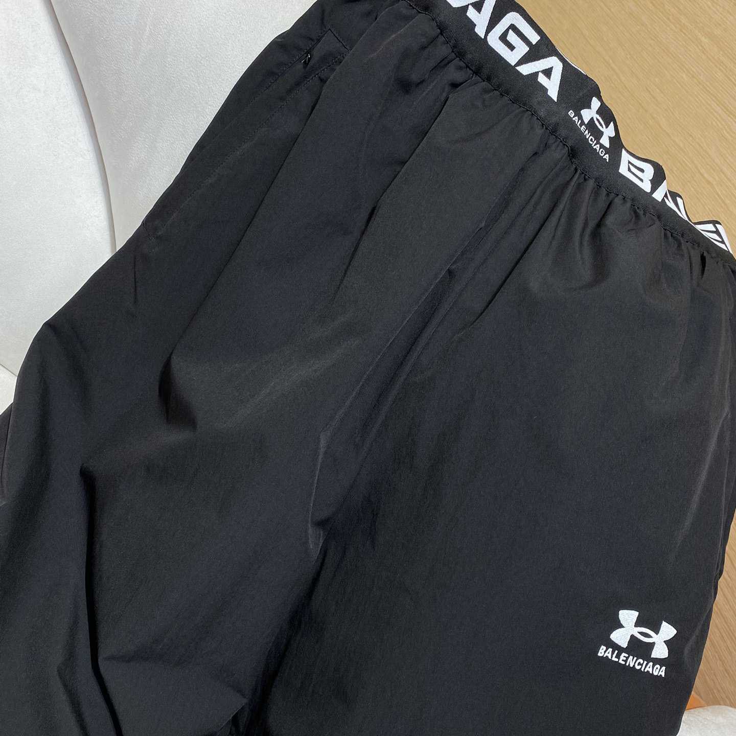 Balenciaga Men's Under Armour® Reversible Layered Tracksuit Pants In Black - PerfectKickZ
