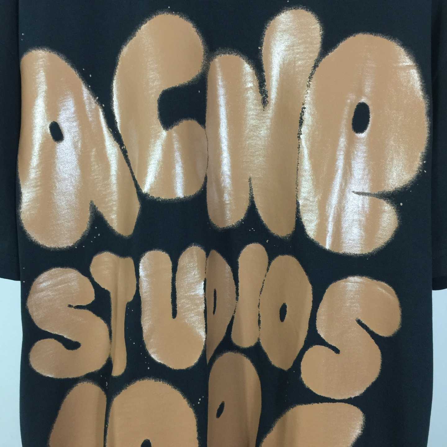 Acne Studios  T-shirt logo - Relaxed unisex fit - Black - PerfectKickZ