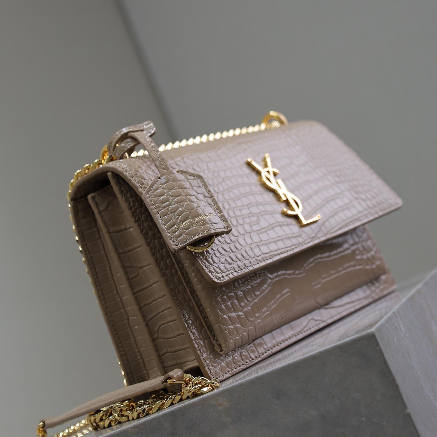Saint Laurent Women Sunset Medium Leather Shoulder Bag （22x8x16 cm） - PerfectKickZ