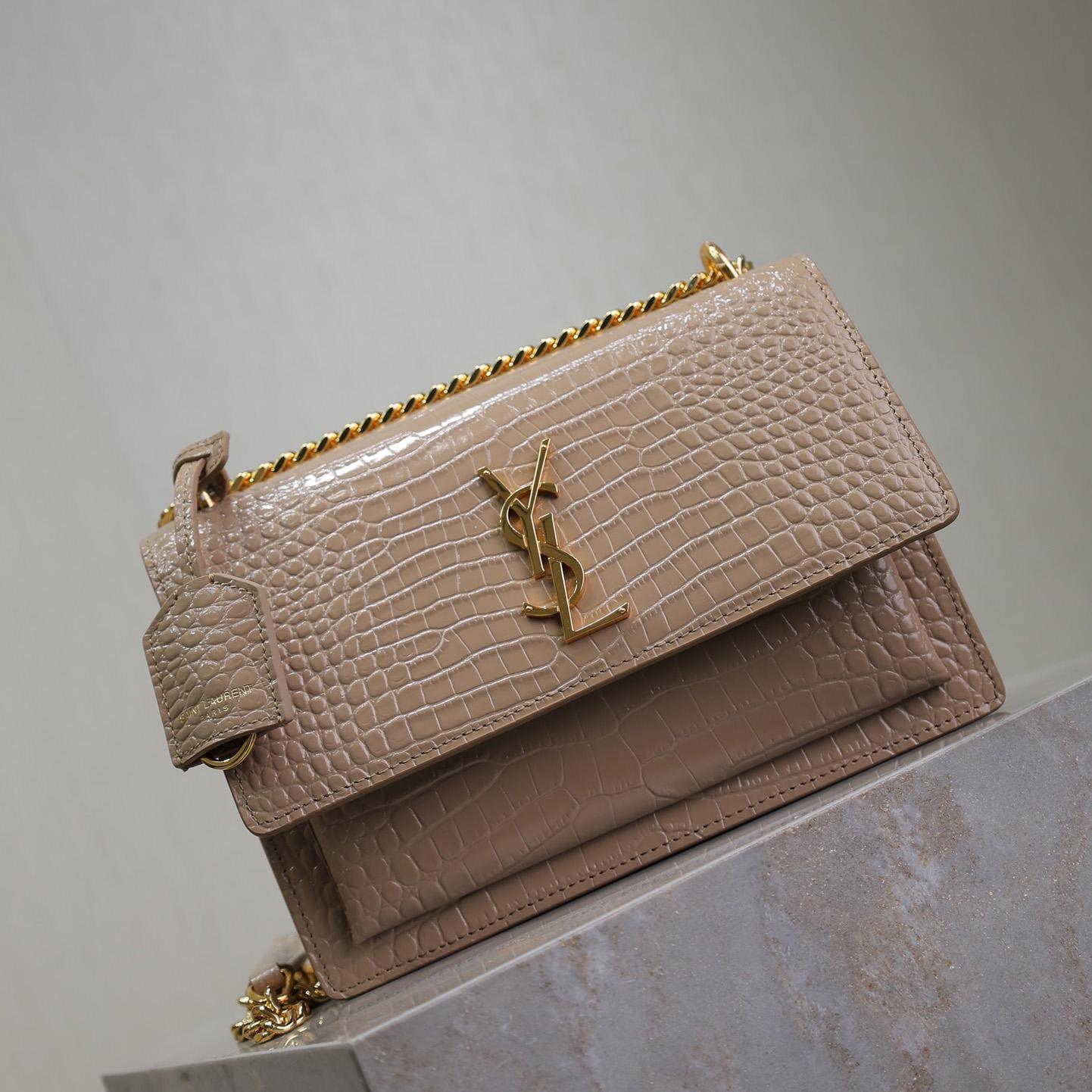 Saint Laurent Women Sunset Medium Leather Shoulder Bag （22x8x16 cm） - PerfectKickZ