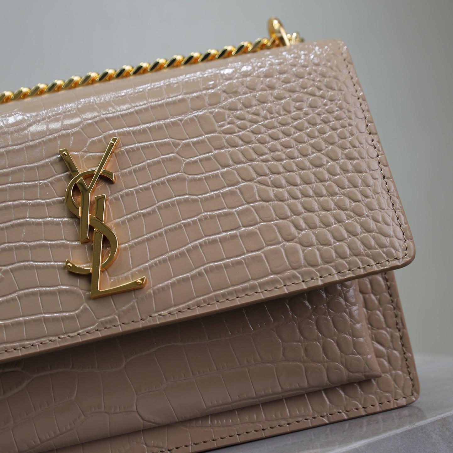 Saint Laurent Women Sunset Medium Leather Shoulder Bag （22x8x16 cm） - PerfectKickZ