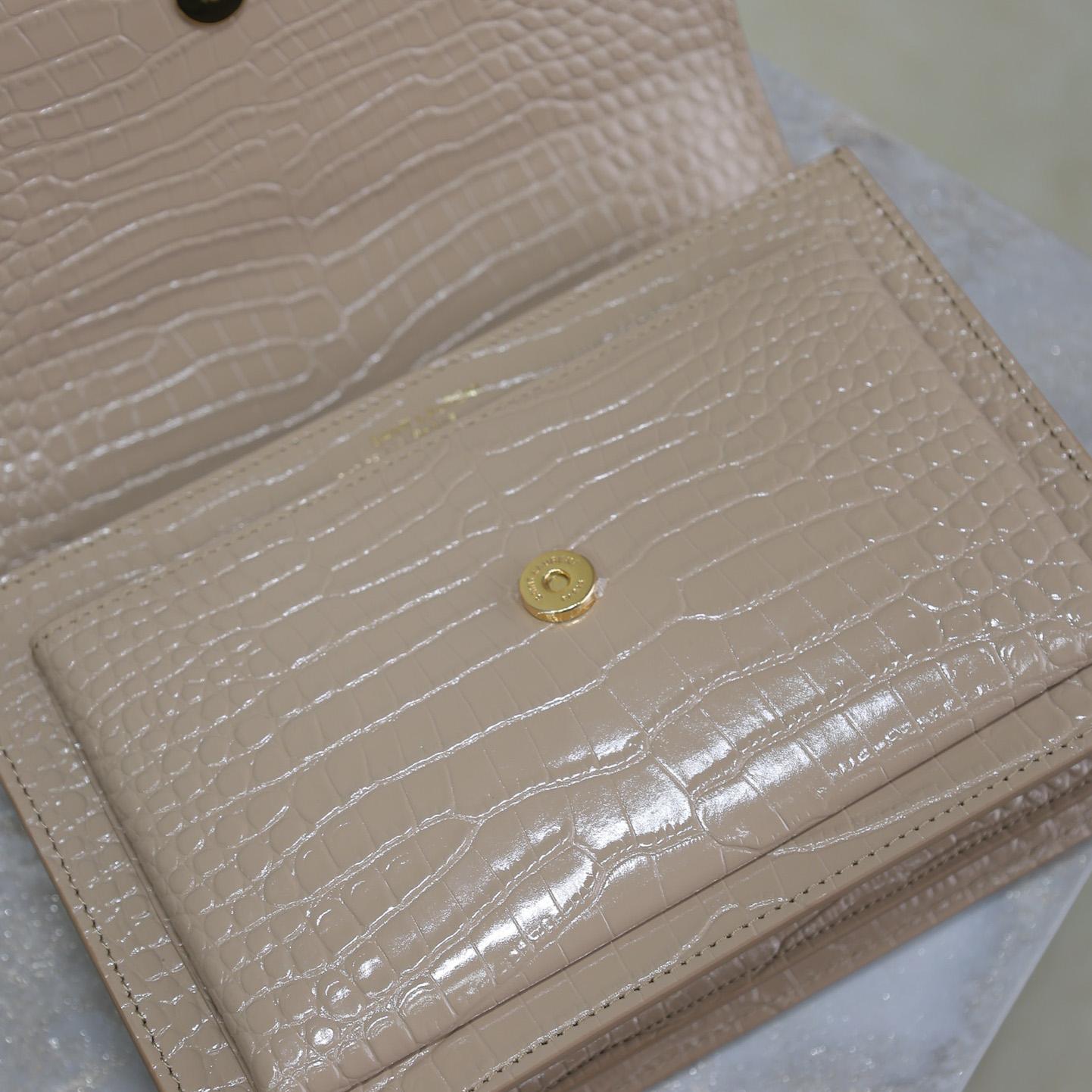 Saint Laurent Women Sunset Medium Leather Shoulder Bag （22x8x16 cm） - PerfectKickZ