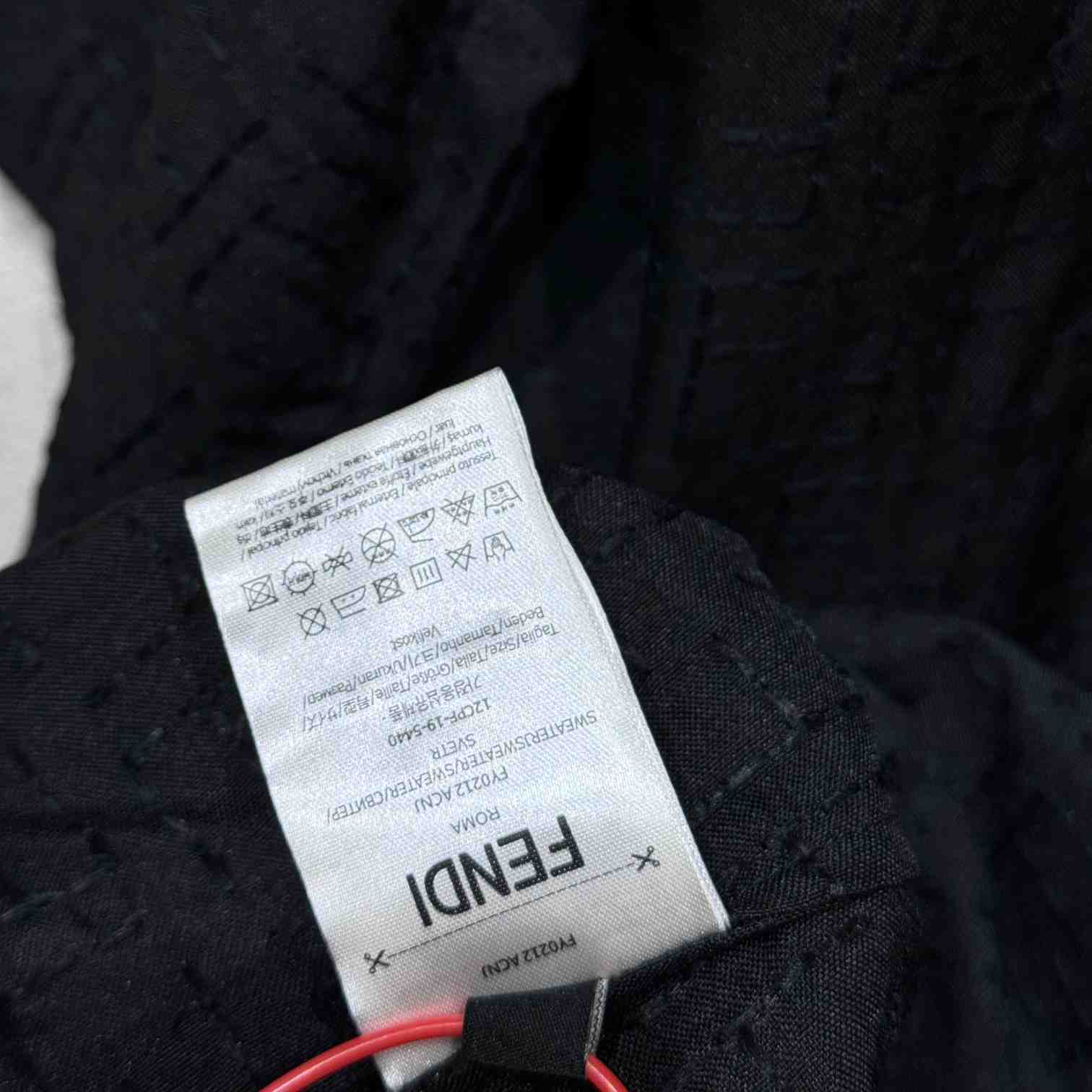 Fendi Black Linen FF Jacquard Shirt - PerfectKickZ