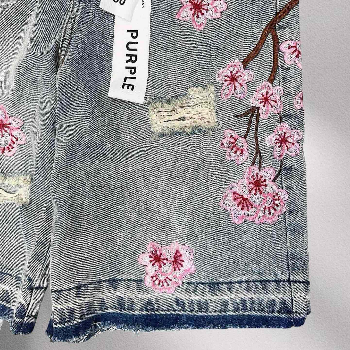 Purple-Brand Denim Shorts    1365 - PerfectKickZ
