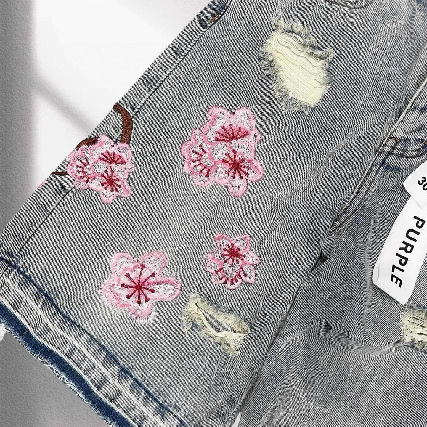 Purple-Brand Denim Shorts    1365 - PerfectKickZ