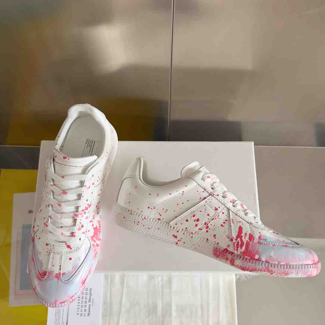 Maison Margiela Replica 'Paint Splatter - White Red' - PerfectKickZ
