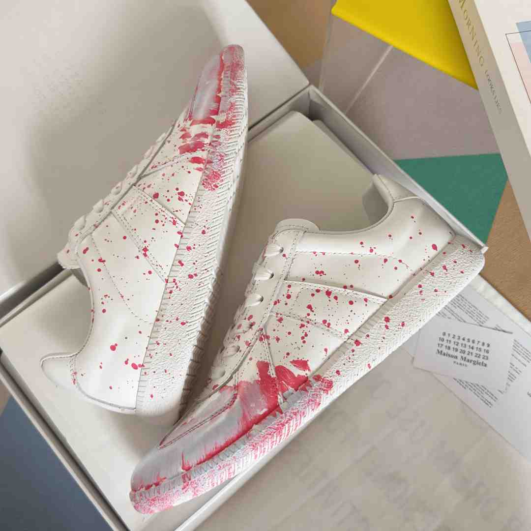 Maison Margiela Replica 'Paint Splatter - White Red' - PerfectKickZ