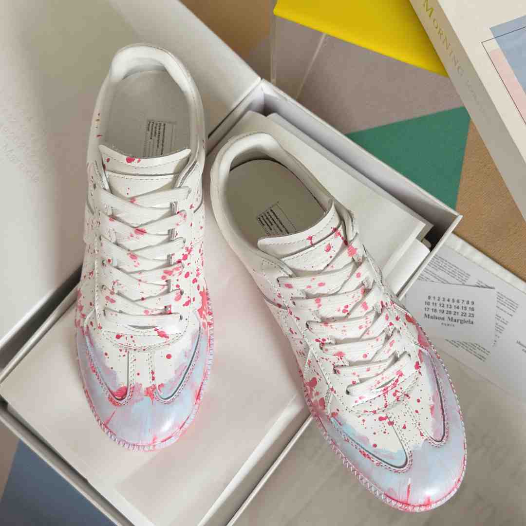 Maison Margiela Replica 'Paint Splatter - White Red' - PerfectKickZ