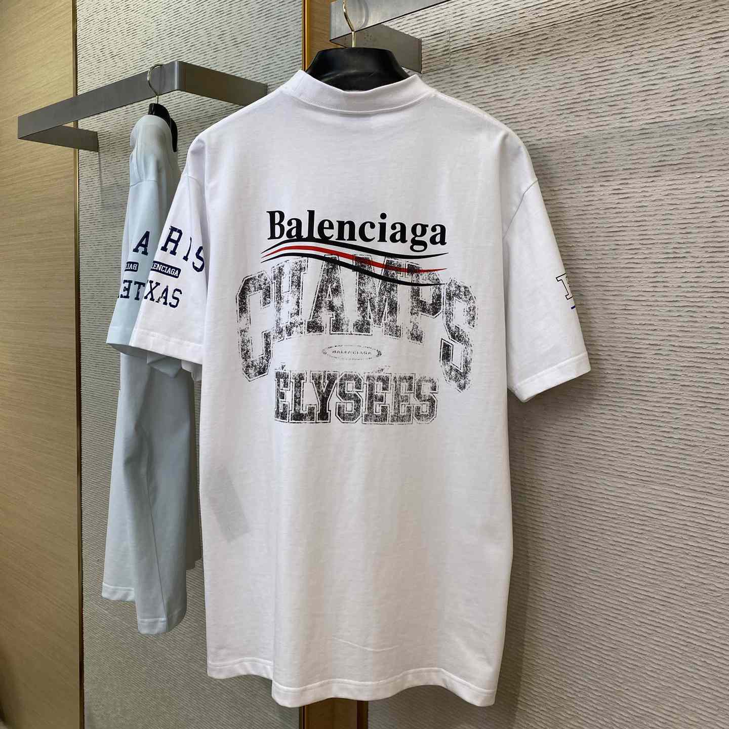 Balenciaga Overlayer Political Campaign T-Shirt Small Fit In White  - PerfectKickZ