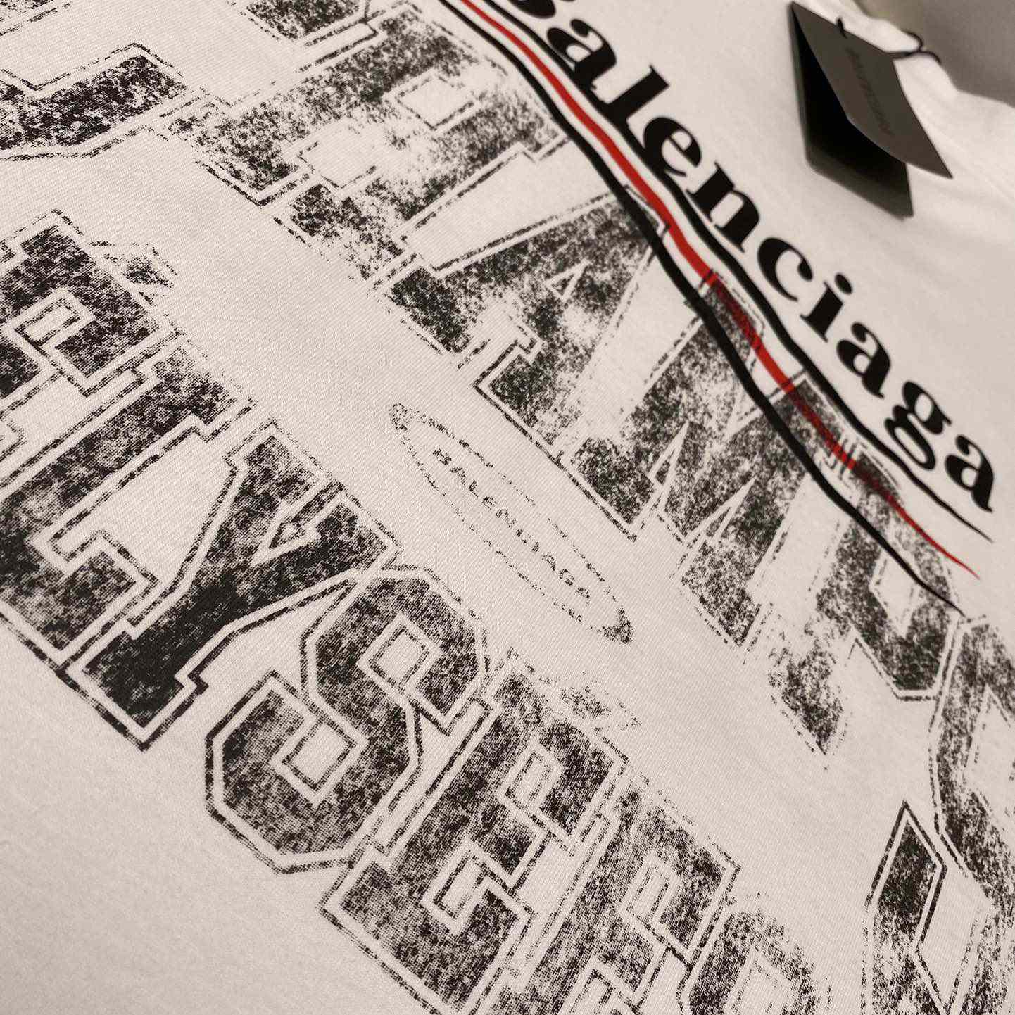 Balenciaga Overlayer Political Campaign T-Shirt Small Fit In White  - PerfectKickZ