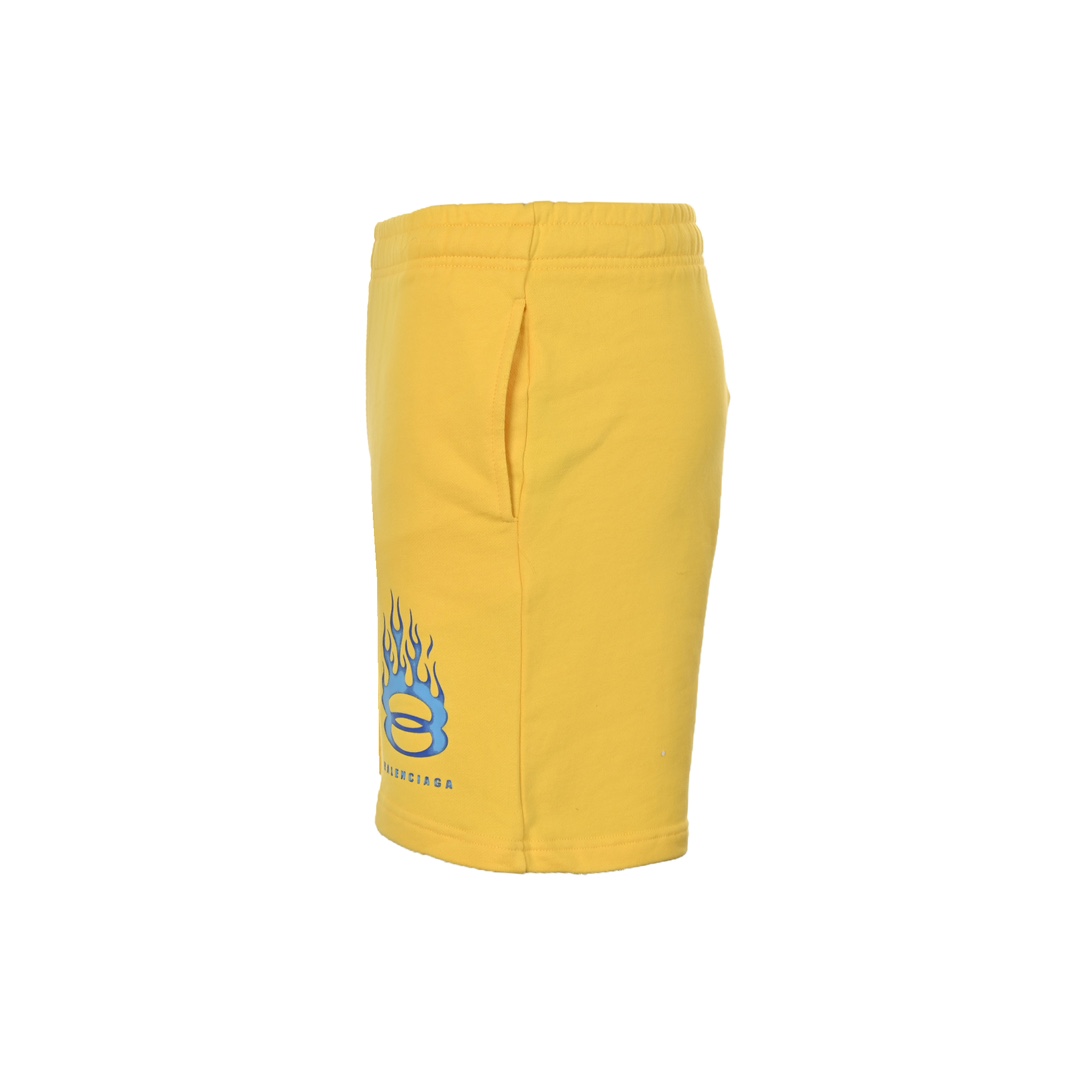 Balenciaga Sweat Shorts 'Faded Yellow' - PerfectKickZ