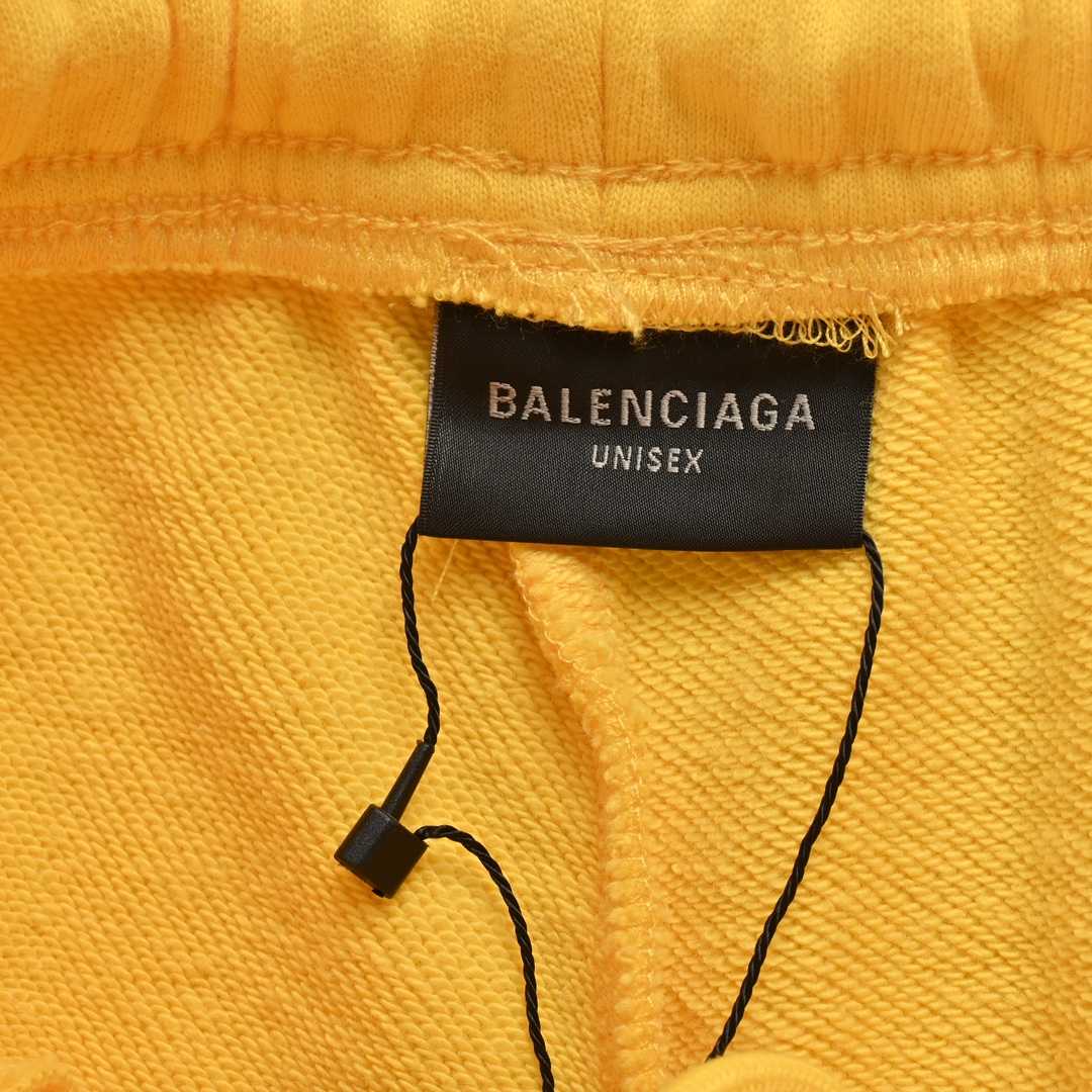 Balenciaga Sweat Shorts 'Faded Yellow' - PerfectKickZ