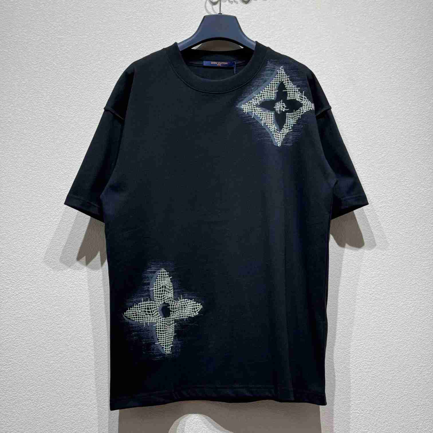 Louis Vuitton Short-Sleeved Cotton Crewneck    - PerfectKickZ