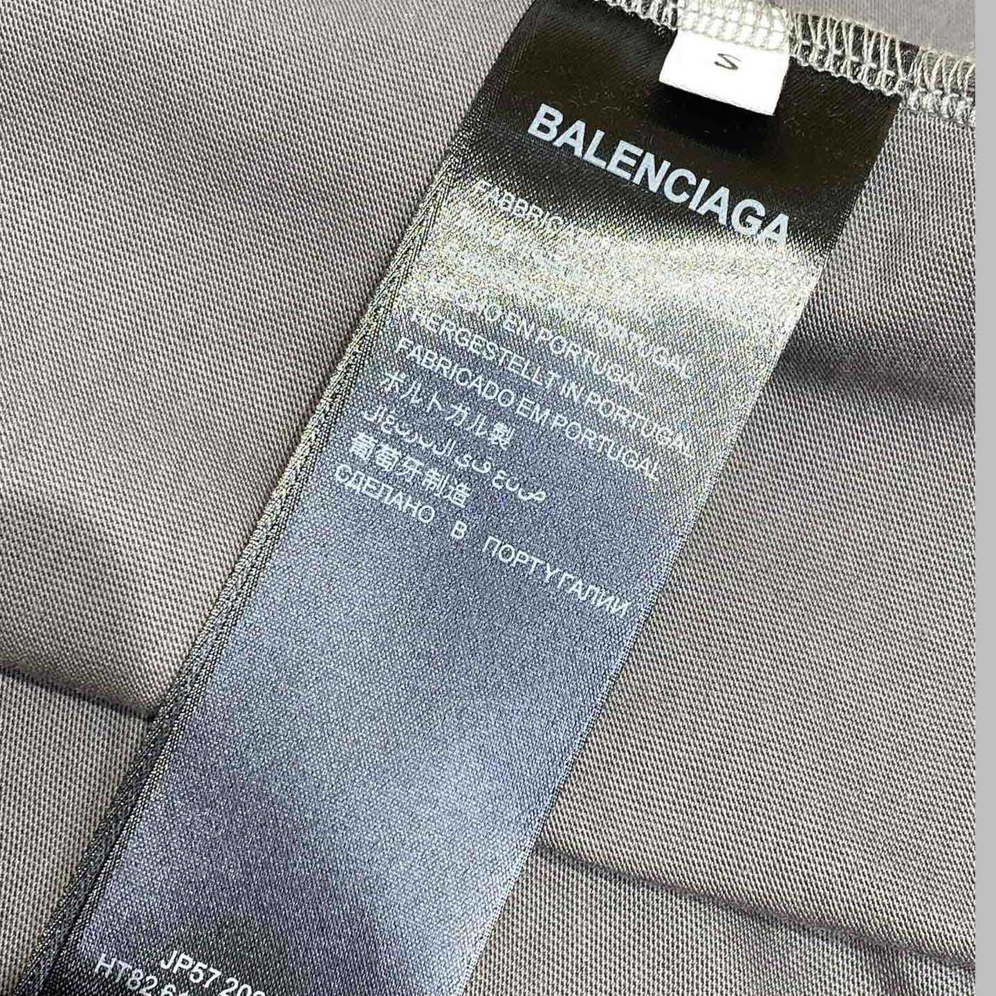 Balenciaga Human Being Shifted T-Shirt In Dark Grey - PerfectKickZ