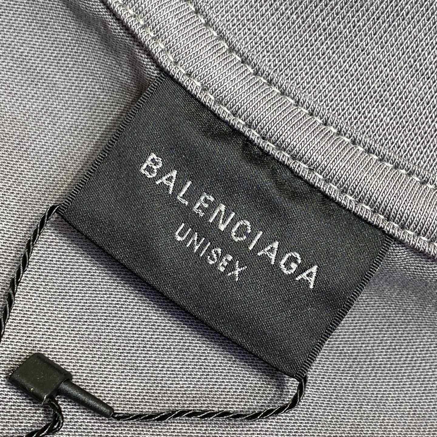Balenciaga Human Being Shifted T-Shirt In Dark Grey - PerfectKickZ