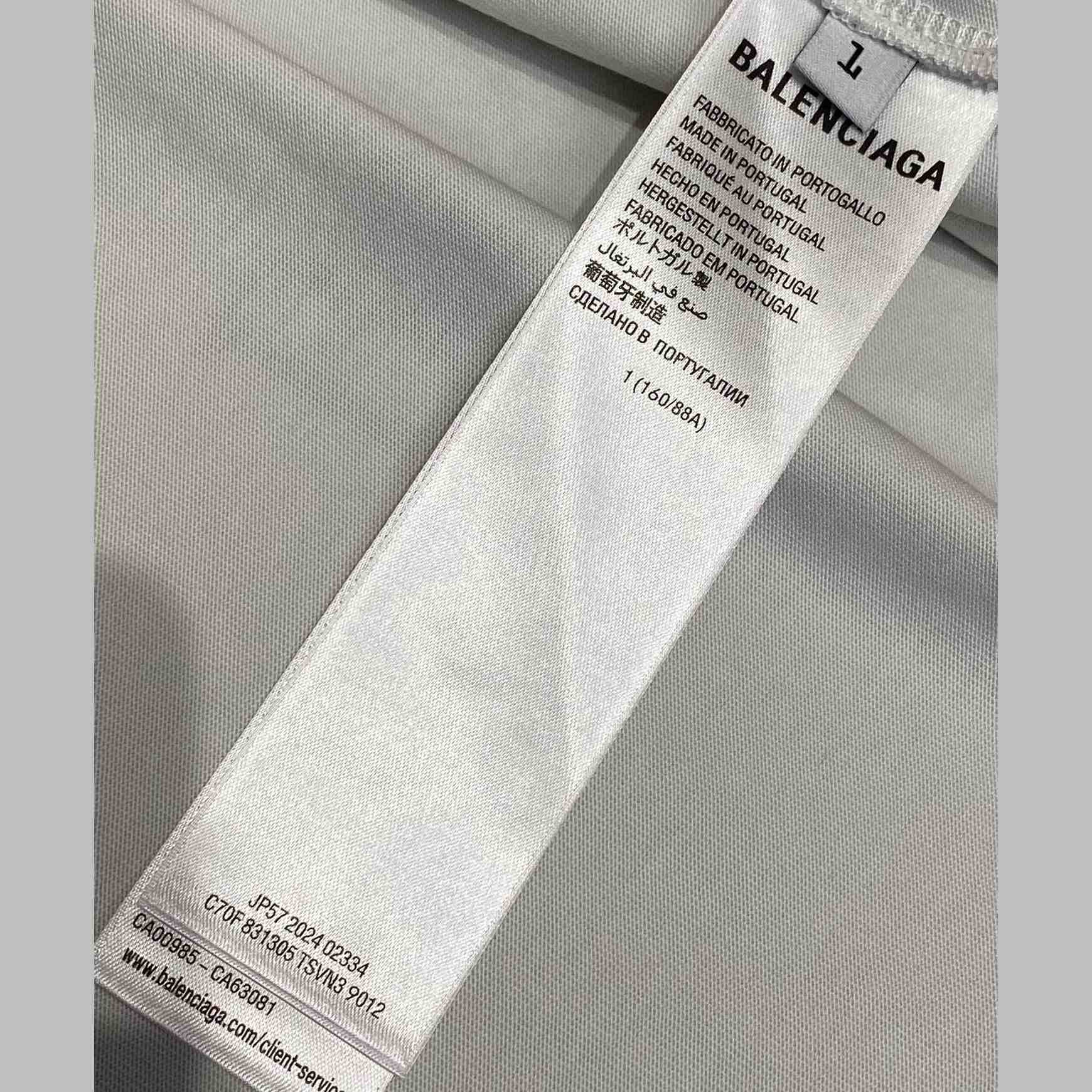 Balenciaga Basketball Sneaker T-Shirt Oversized In Dirty White - PerfectKickZ