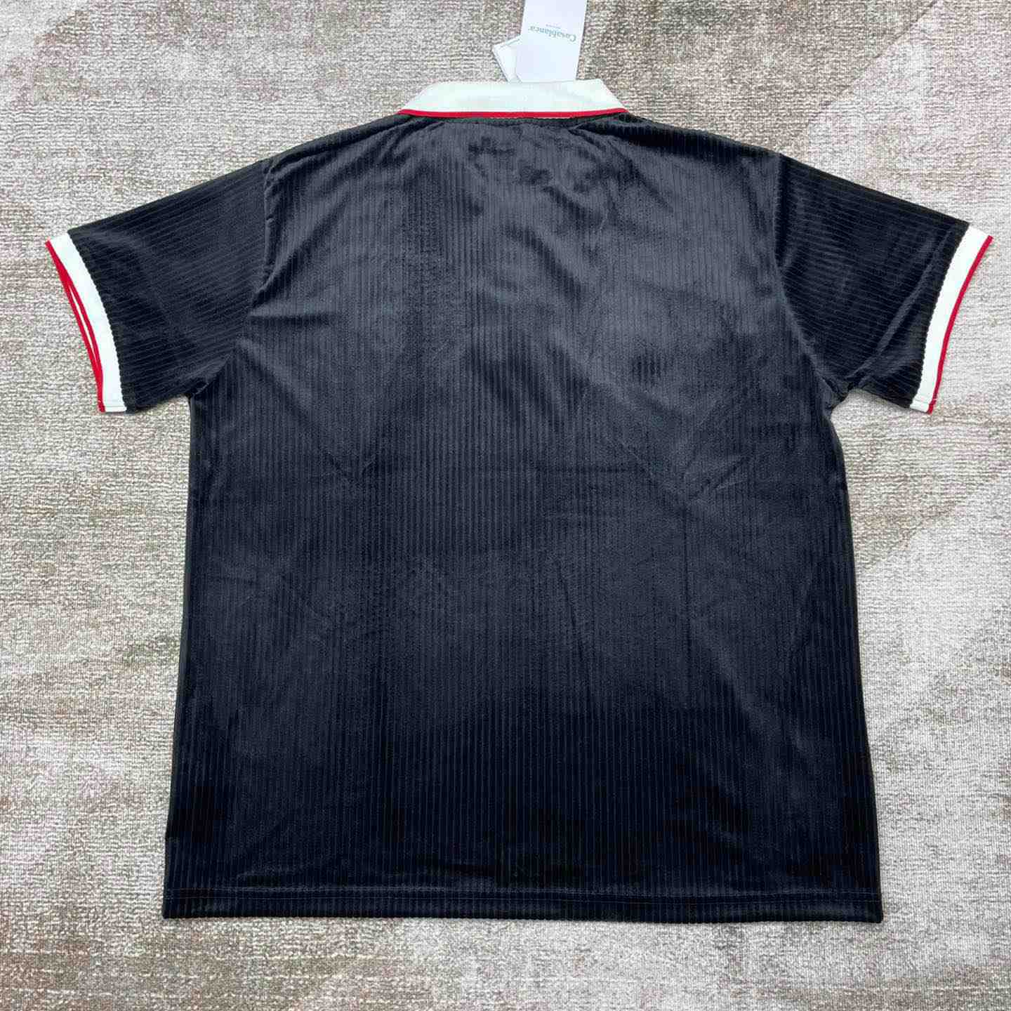 Casablanca Rib Velour Polo Shirt   c878 - PerfectKickZ
