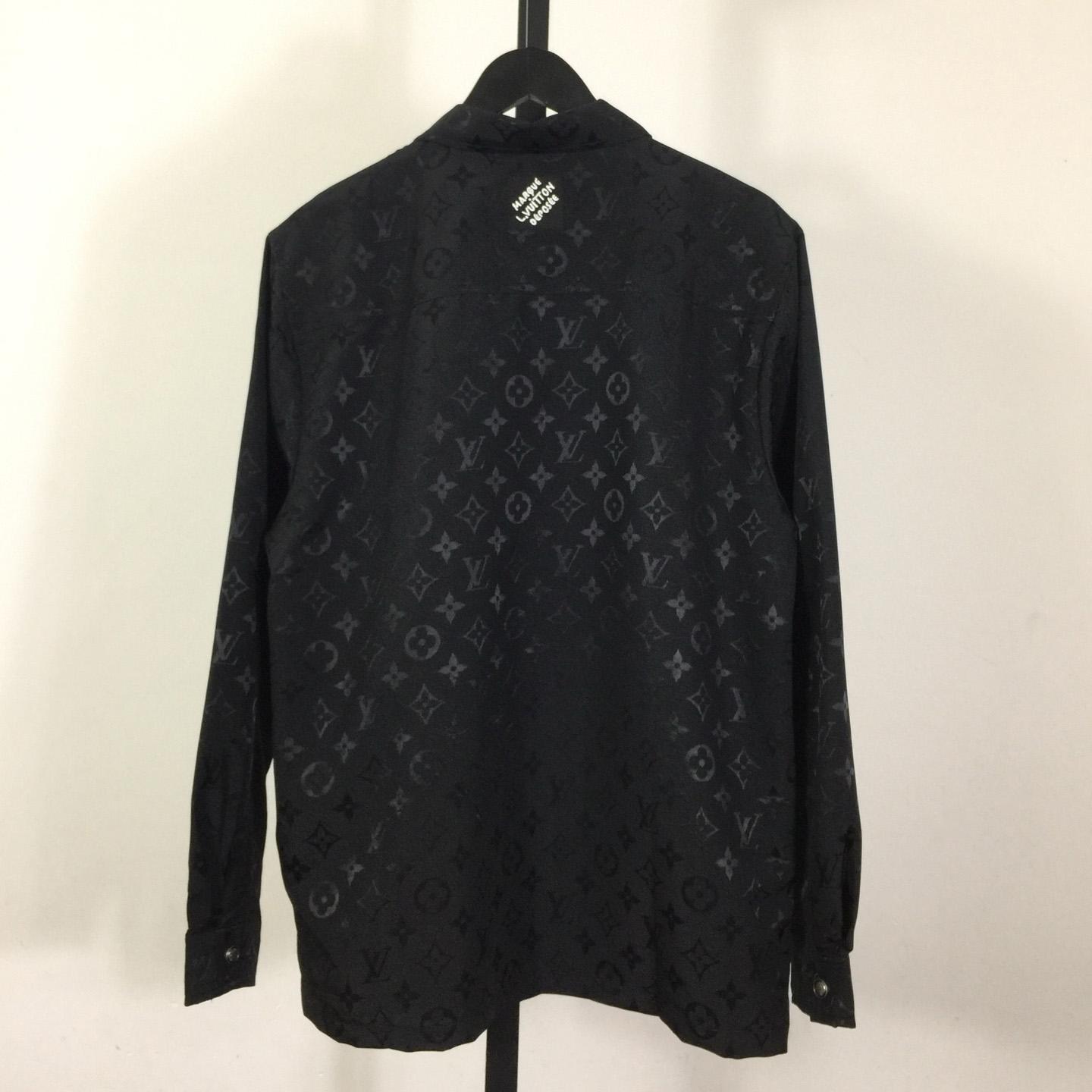 Louis Vuitton Monogram Moire Jacquard Silk Overshirt  1AGTGQ - PerfectKickZ