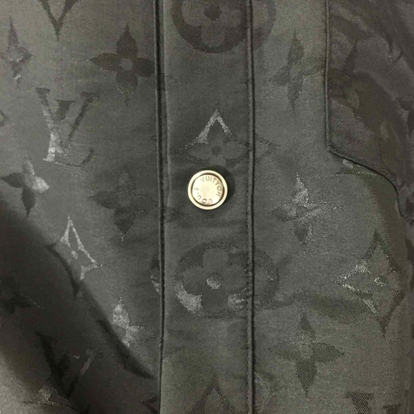 Louis Vuitton Monogram Moire Jacquard Silk Overshirt  1AGTGQ - PerfectKickZ