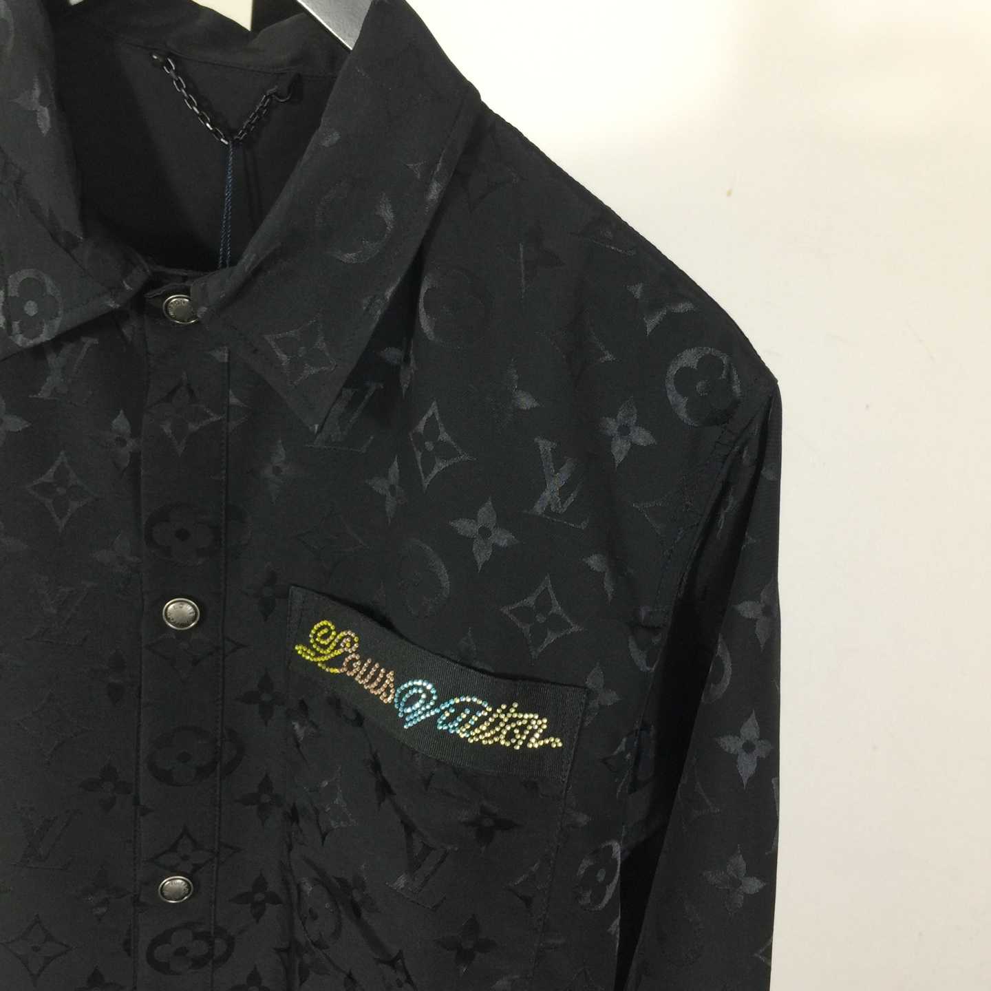Louis Vuitton Monogram Moire Jacquard Silk Overshirt  1AGTGQ - PerfectKickZ