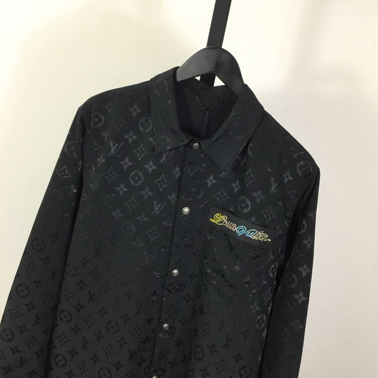 Louis Vuitton Monogram Moire Jacquard Silk Overshirt  1AGTGQ - PerfectKickZ