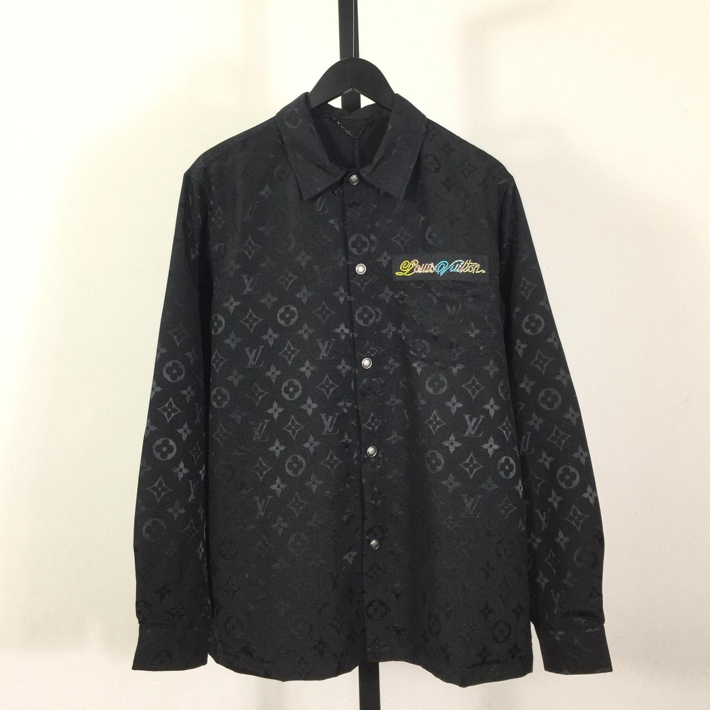 Louis Vuitton Monogram Moire Jacquard Silk Overshirt  1AGTGQ - PerfectKickZ