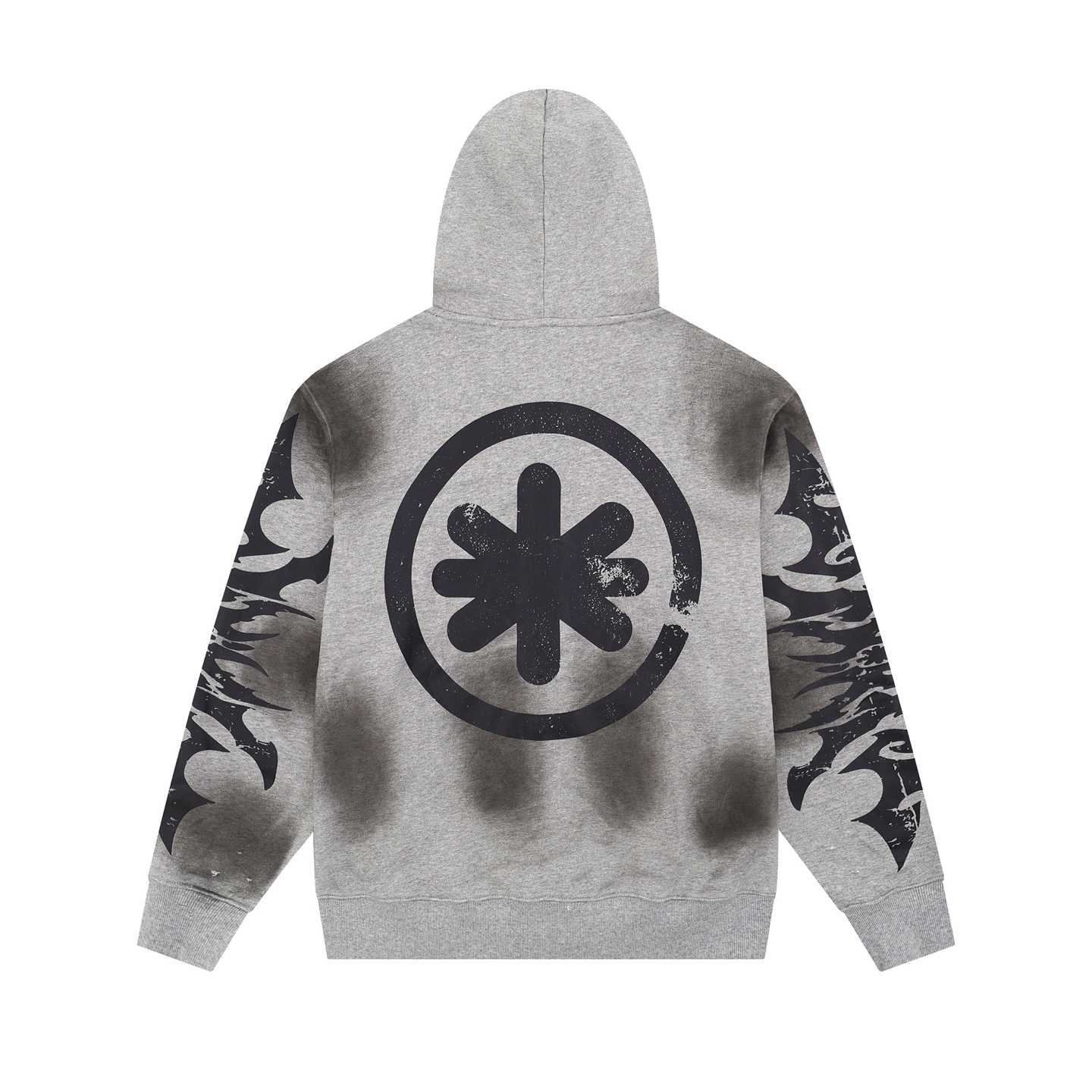 LostShdws Complex Con Exclusive Acid Wash Zip Up Hoodie Grey - PerfectKickZ