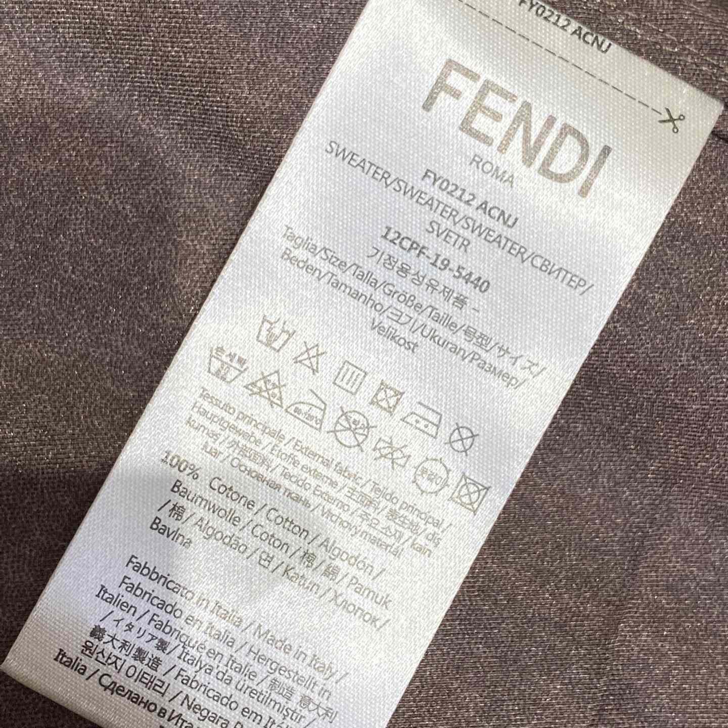 Fendi Brown Silk Shirt - PerfectKickZ