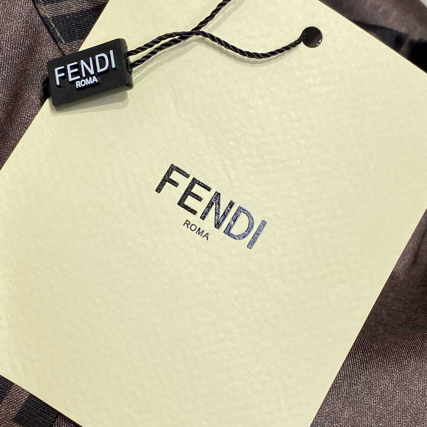 Fendi Brown Silk Shirt - PerfectKickZ