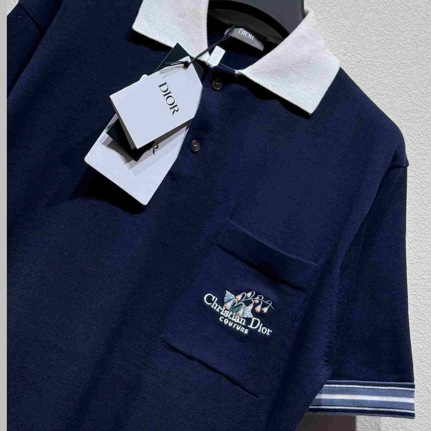 Christian Dior Couture Lily of the Valley Polo Shirt - PerfectKickZ