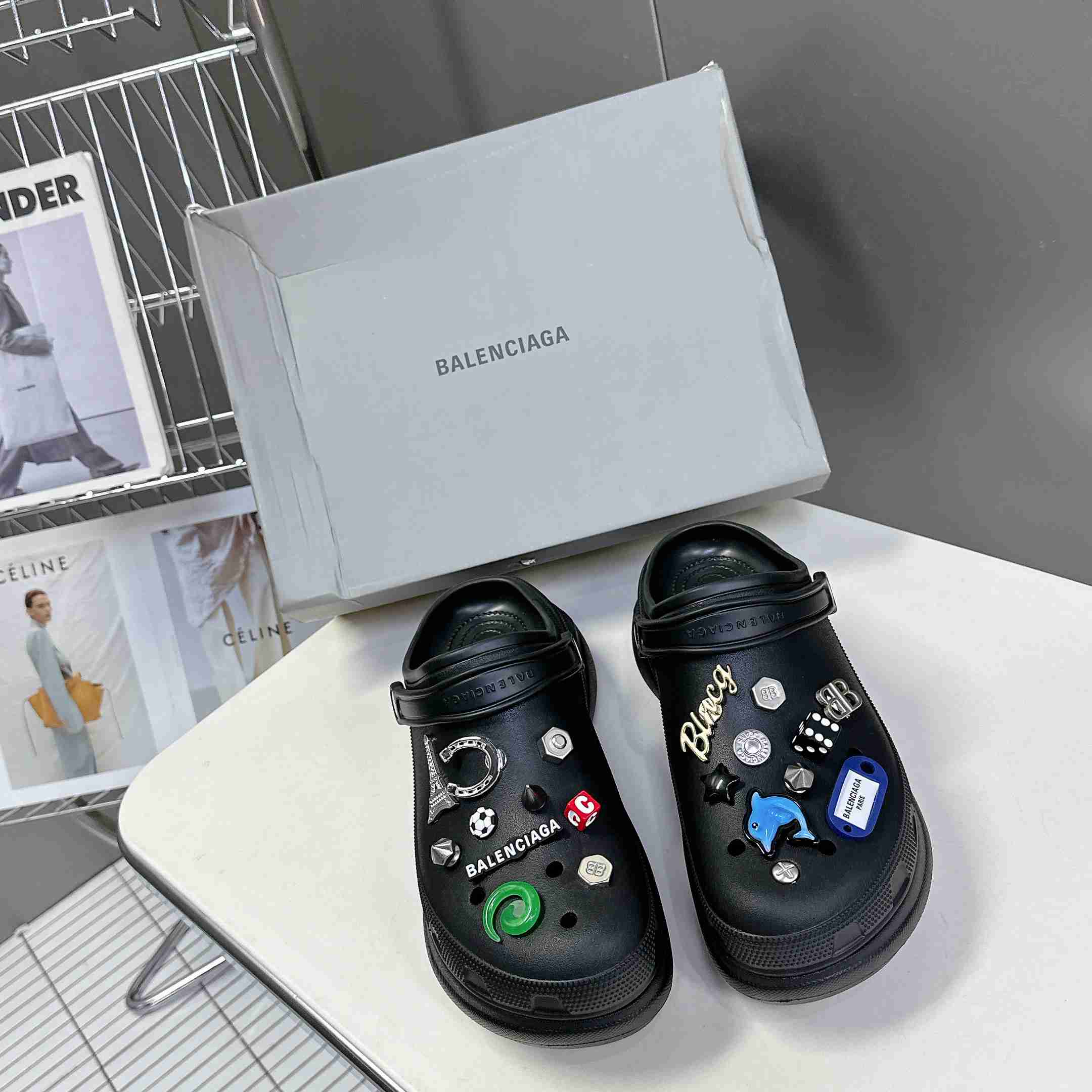 Balenciaga Crocs™ Mule In Black - PerfectKickZ