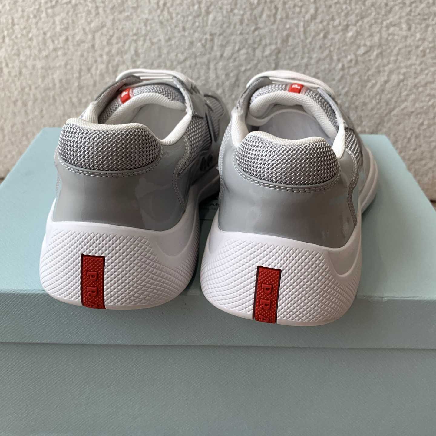Patent Leather And Technical Fabric Prada America's Cup Sneakers - PerfectKickZ
