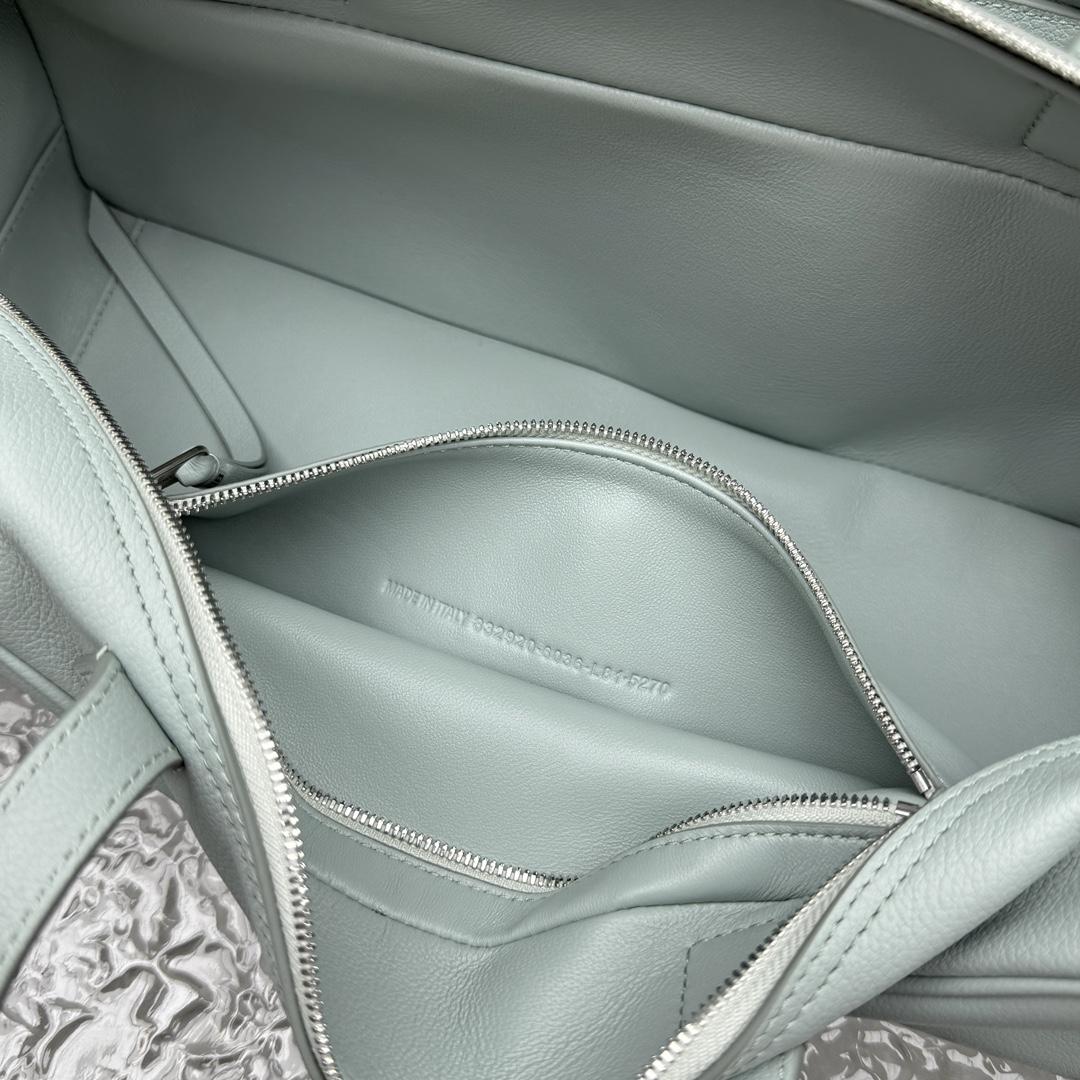 Balenciaga Carrie Bowling Bag Small In Mineral Green - PerfectKickZ