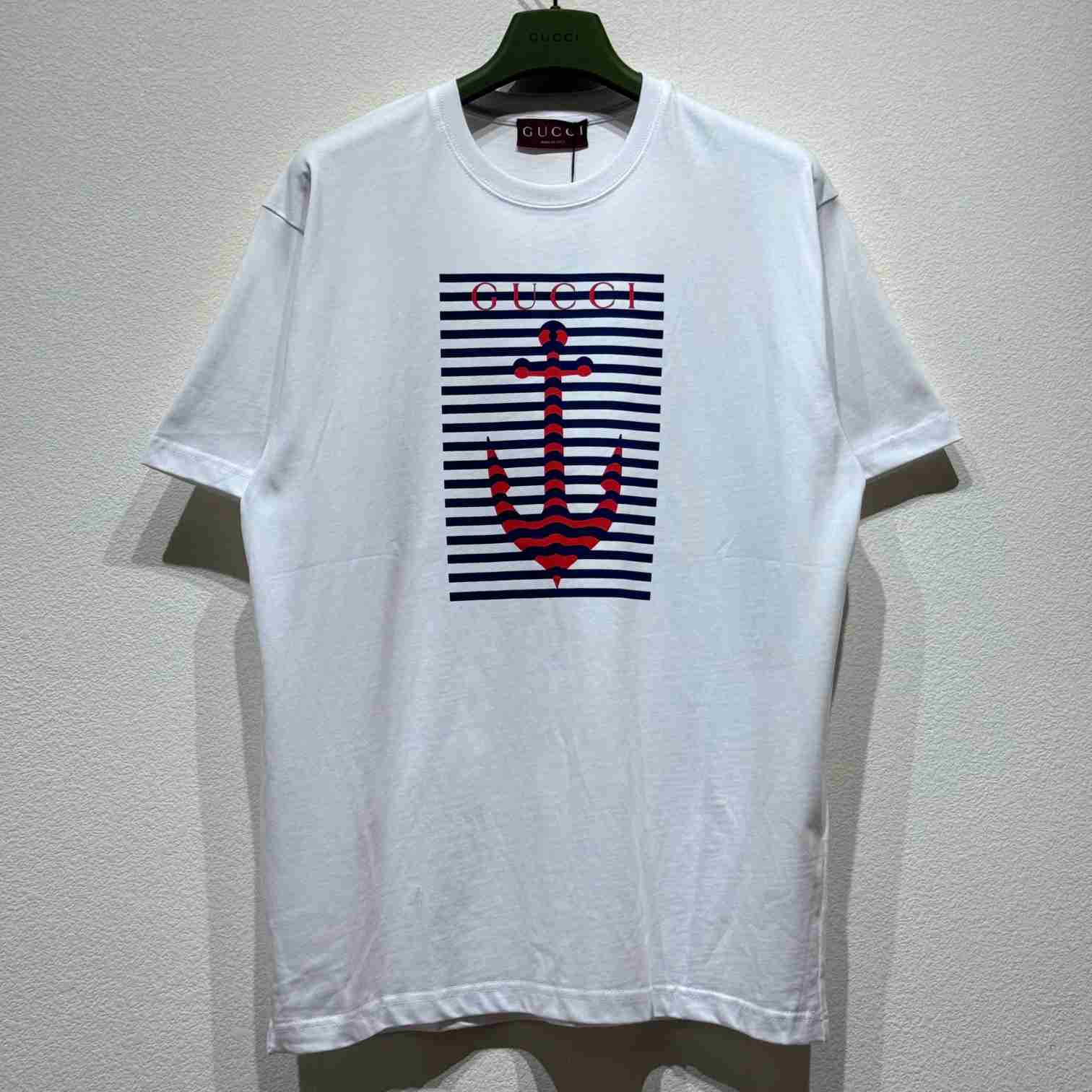Gucci Printed Cotton Jersey T-shirt - PerfectKickZ