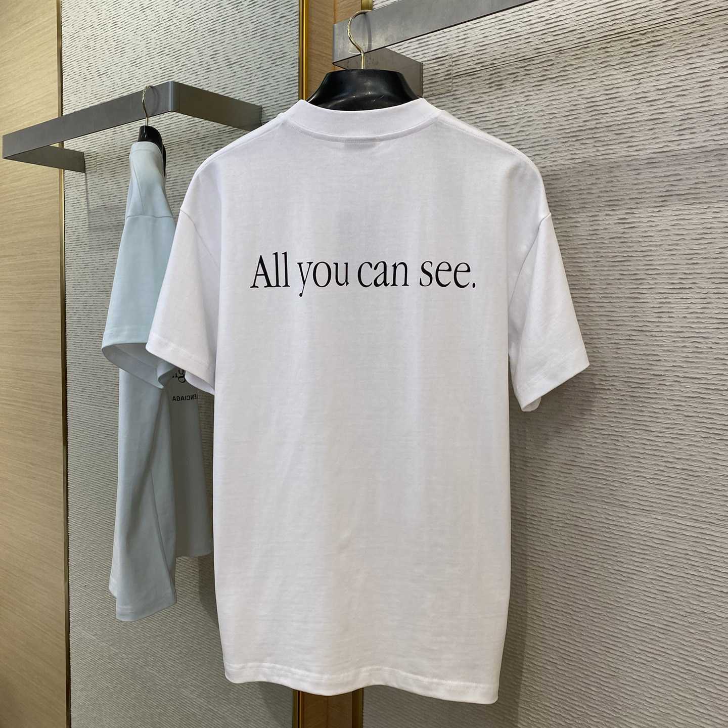Balenciaga 360 Sunglasses T-Shirt Medium Fit In Dirty White - PerfectKickZ