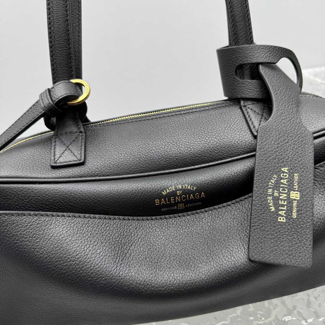 Balenciaga Carrie Bowling Bag Small In Black - PerfectKickZ