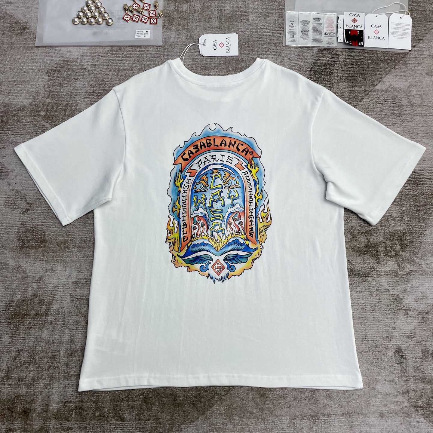 Casablanca Casa Way Skate Printed T-shirt   C983 - PerfectKickZ