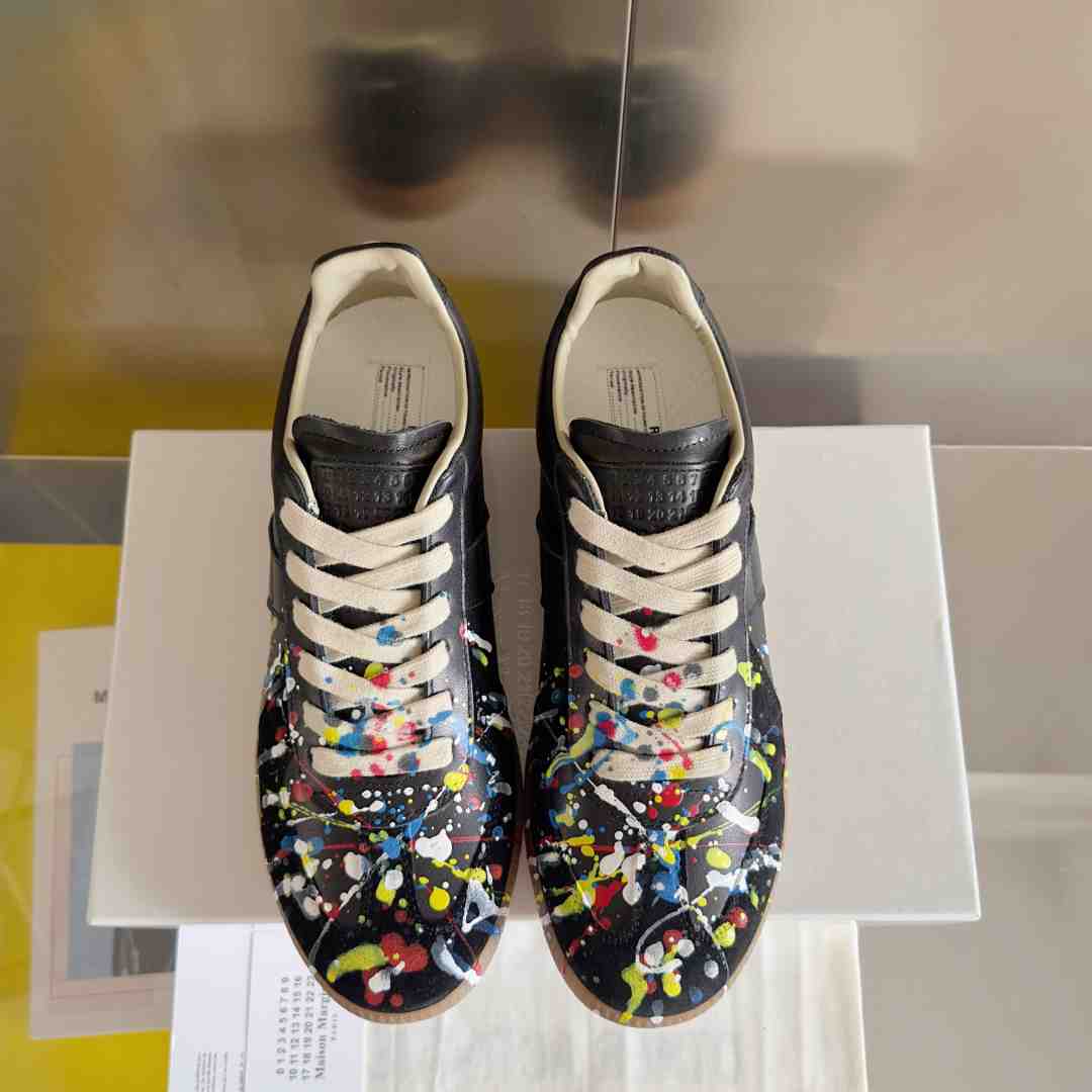 Maison Margiela Wmns Replica Low 'Paint Splatter - Black Pollock' - PerfectKickZ