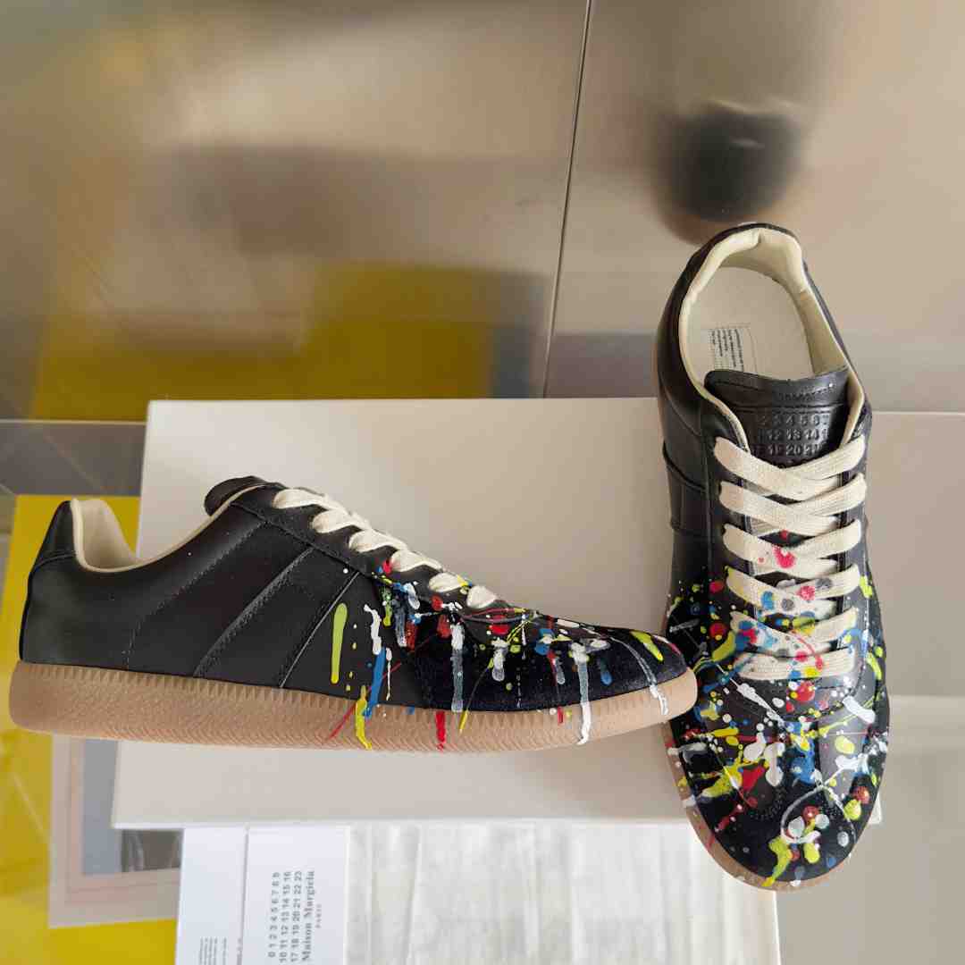 Maison Margiela Wmns Replica Low 'Paint Splatter - Black Pollock' - PerfectKickZ