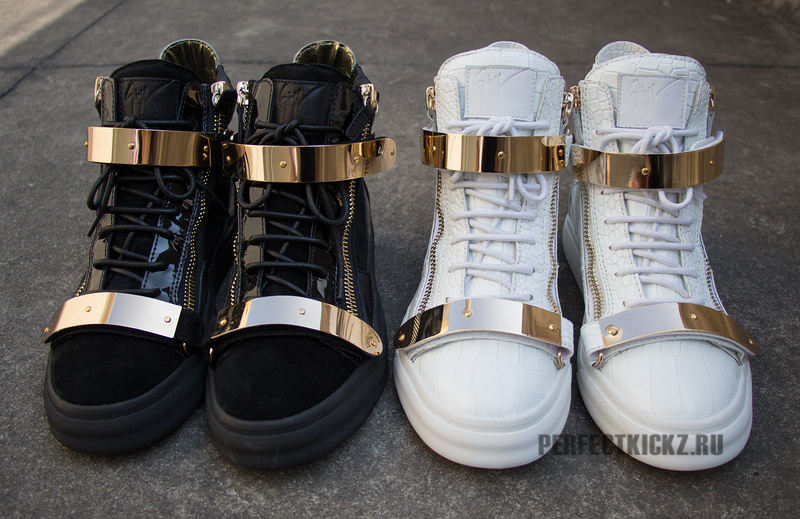 FOR SPRING 2014! Men's GIUSEPPE ZANOTTI Double Gold-Bracelet Zipper Sneakers RESTOCK NOW - PerfectKickZ