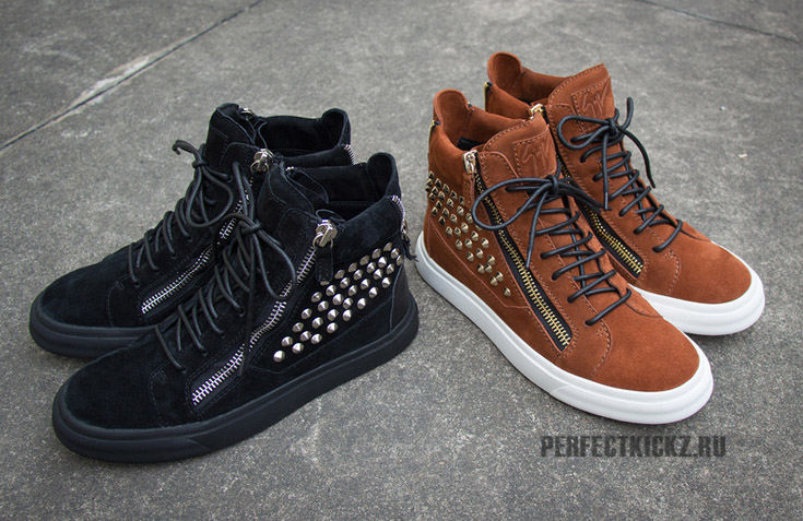 Giuseppe Zanotti Double Gold-Bracelet Zipper Sneakers 