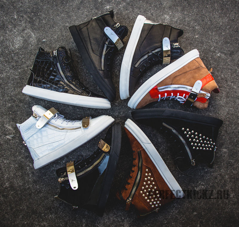 fashion mens Giuseppe Zanotti zipper sneakers for spring 2014