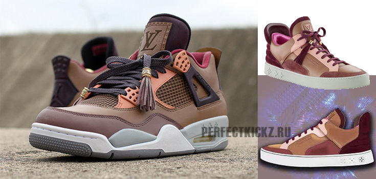 Would You Rock? Air Jordan 4 “Patchwork Louis Vuitton Don” Custom - PerfectKickZ