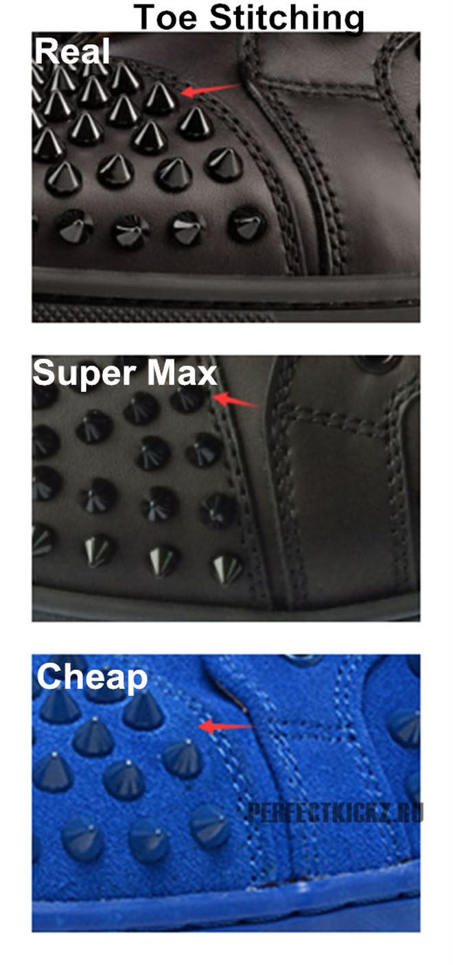 Black Men Louis flat glossy sole sneakers